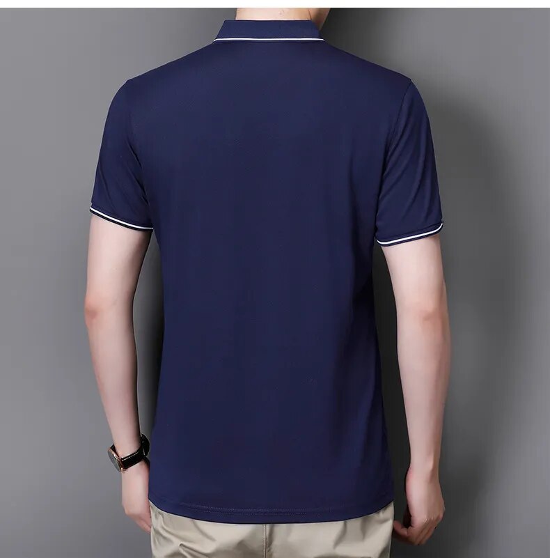 Herren-Poloshirt Reißverschluss