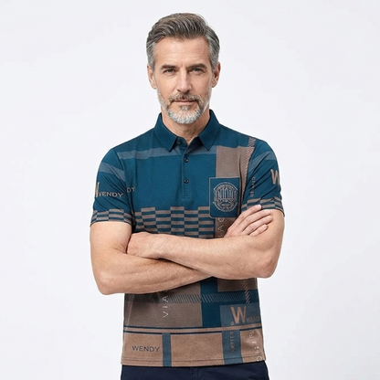 Herren-Poloshirt Lion