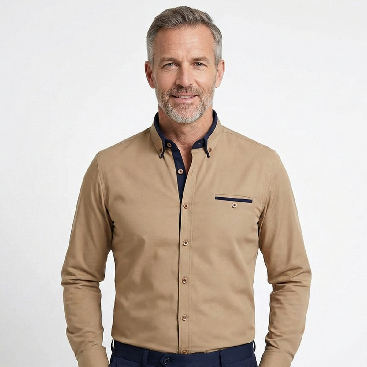 Herren-Businesshemd Plus Size Carino