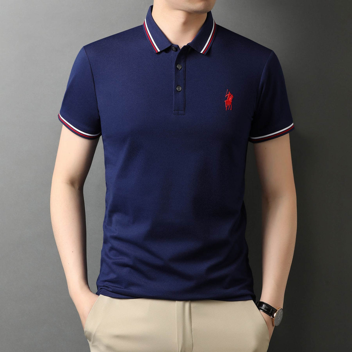 Herren-Poloshirt Wind