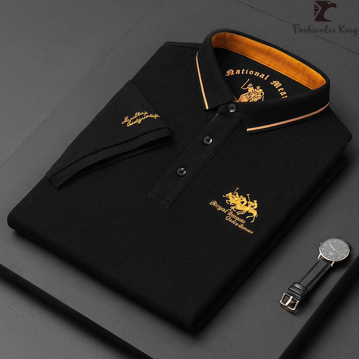 Herren-Poloshirt Horse