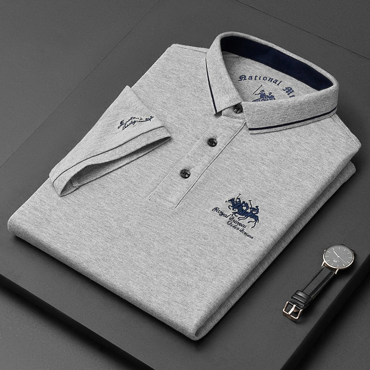 Herren-Poloshirt Horse