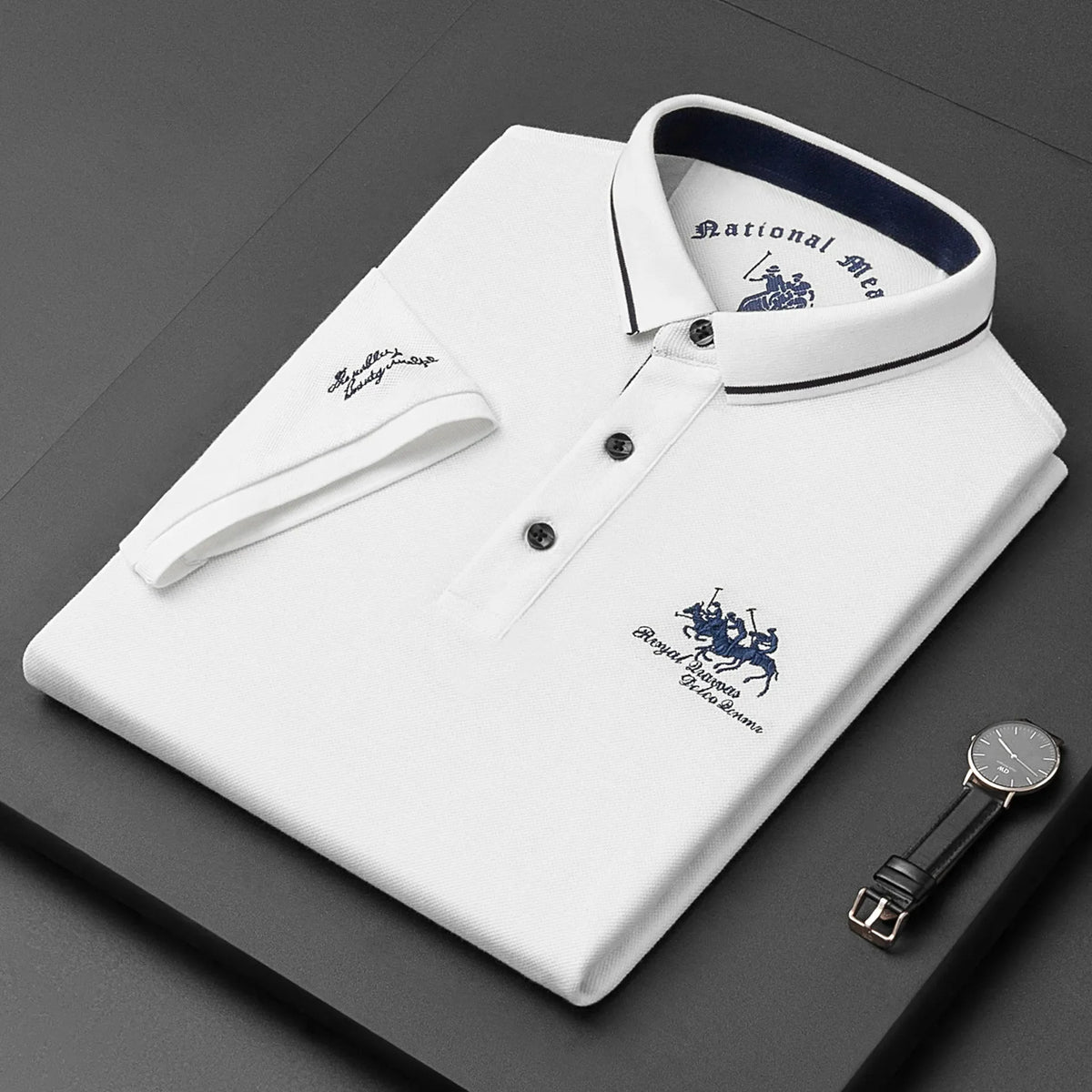 Herren-Poloshirt Horse