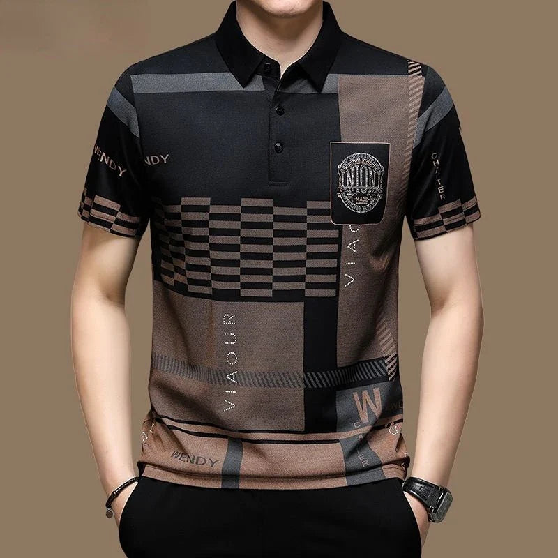 Herren-Poloshirt Lion