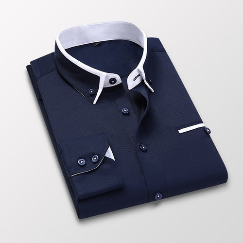 Herren-Businesshemd Plus Size Carino