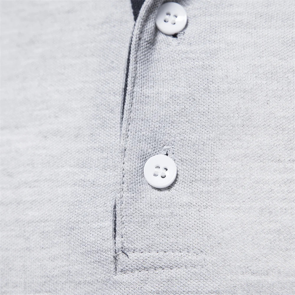 Herren-Poloshirt Langarm