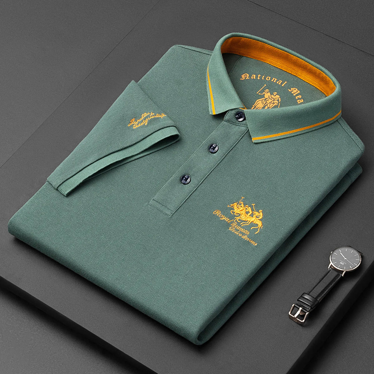 Herren-Poloshirt Horse